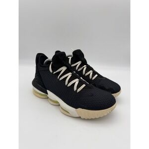 Nike LeBron 16 Low Black Python Basketball Shoes CI2668-004 Mens 8.5